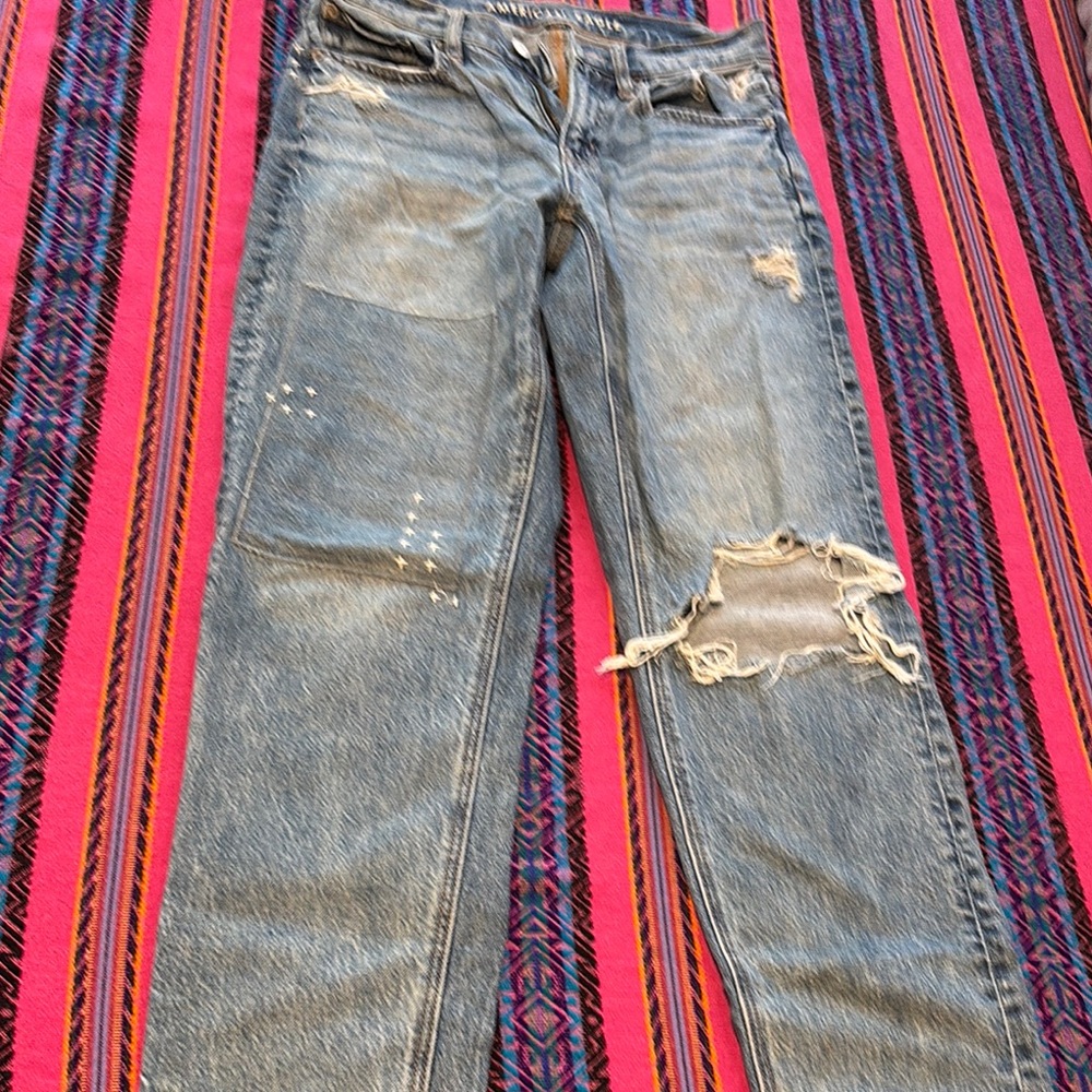 American Eagle Outfitters Blue Straight Leg Jeans